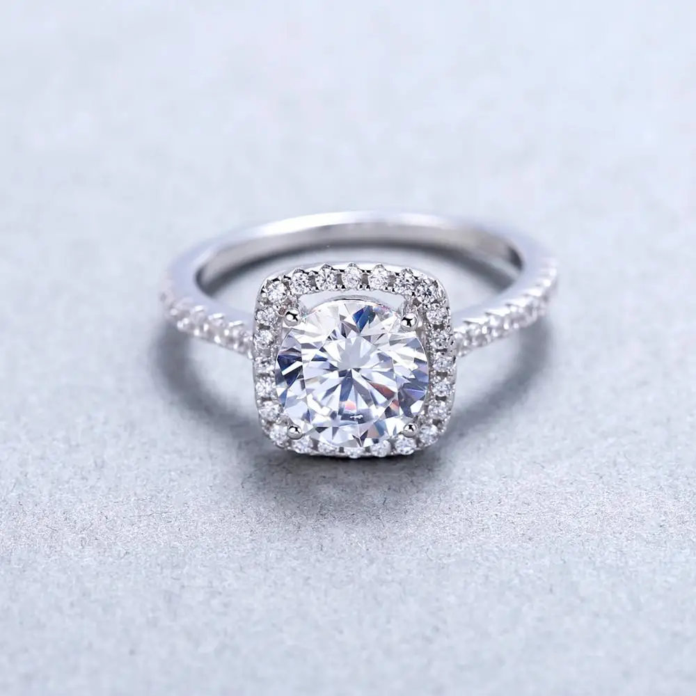 Gem's Ballet 2.57Ct Forever Love юбилей кубического циркония палец кольцо для женщин из натуральной 925 пробы Серебряный подарок на день Святого Валентина