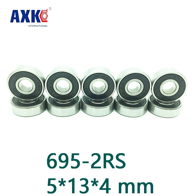 Axk Бесплатная доставка 10 шт./лот высококачественный подшипник 695-2rs 695 Rs резиновые