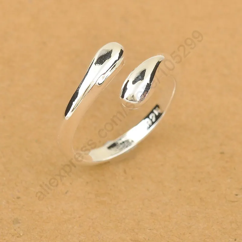 

Top Grade Fashion Woman Jewelry Genuine 925 Sterling Silver Smooth Figure Rings Adjustable Factory Price Big Promotion!!