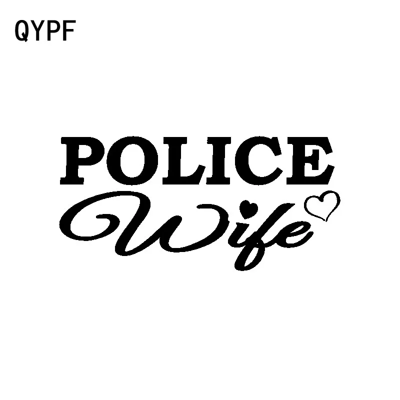 QYPF 15 5 см * 7 полиция жена Модная ретро Отражающая виниловая Высококачественная
