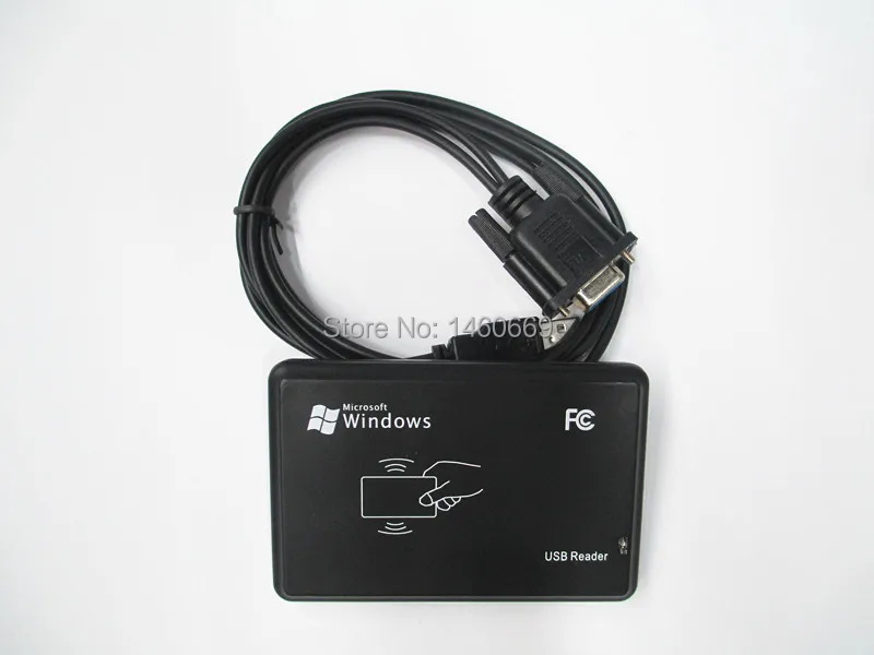 RS232 RFID считыватель новый безопасный черный USB 125 кГц датчик приближения смарт-ID