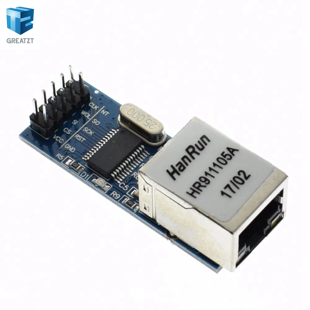 1 шт./лот мини ENC28J60 LAN Ethernet сетевой модуль 25 мГц Кристалл AVR 51 LPC 3.3 В