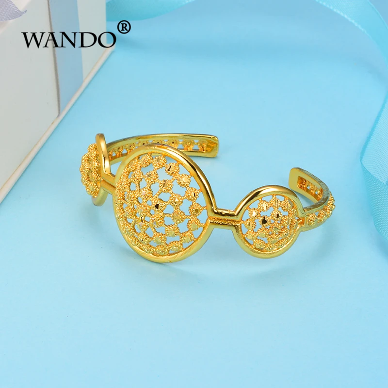 Винтажный женский браслет WANDO 4 шт./лот с цветком в этническом стиле для вечеринки
