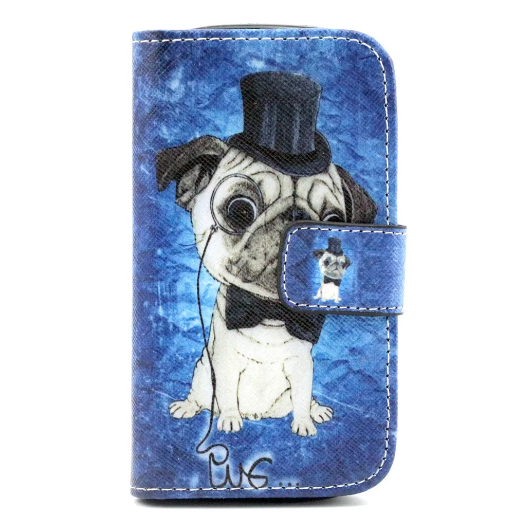Fashion Painting Case PU Leather Flip Cover For Samsung Galaxy S3 Mini I8190 Cell Phone Bag Wallet Cases With Stand Function |