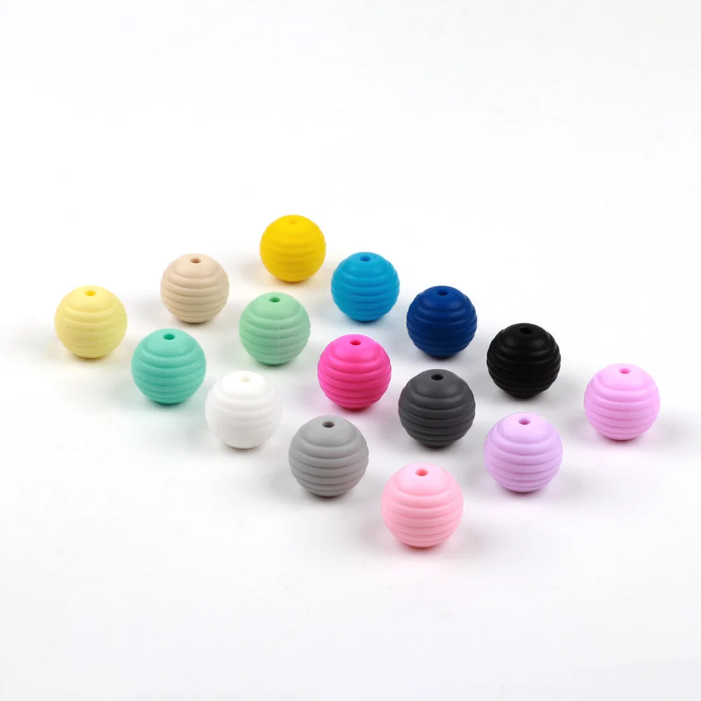 TYRY.HU Silicone Beads Teething Baby Food Grade Pearls For diy Necklace bpa free Siliconen Loose | Мать и ребенок