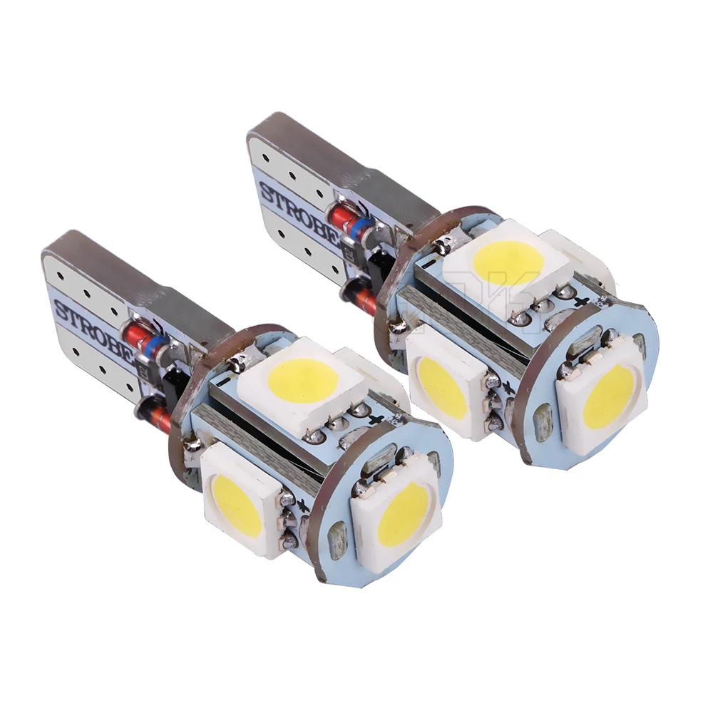 Светодиодные лампы t10 w5w 5smd 5050 5led 2 шт./лот Дешевые Автомобильные светодиодные