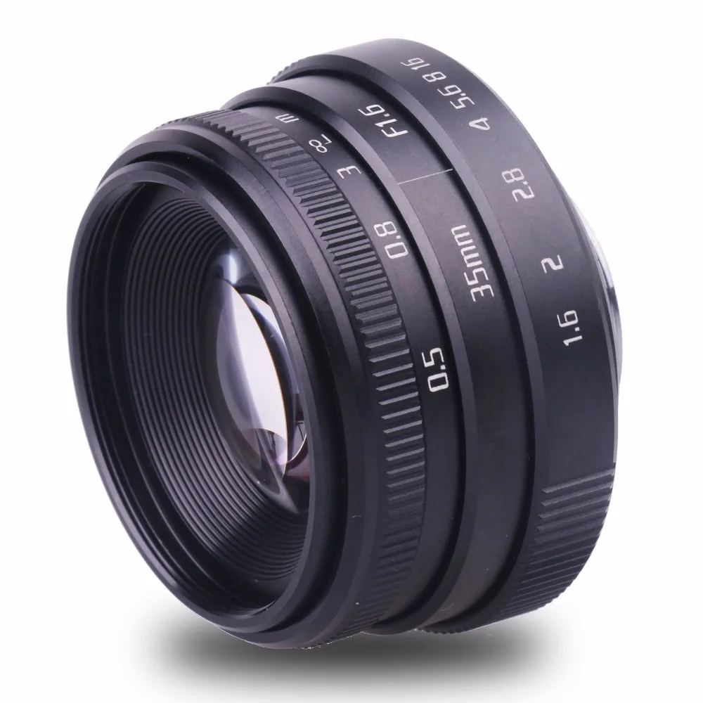 Фуцзянь 35 мм f1.6 C крепление cctv объектив II камера объектив для N1 Fujifilm FX NEX Micro 4/3 EOS M черный