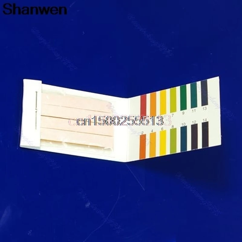 

10pcs/lot 80 Strips Full pH 1-14 Test Paper Litmus Testing Kit