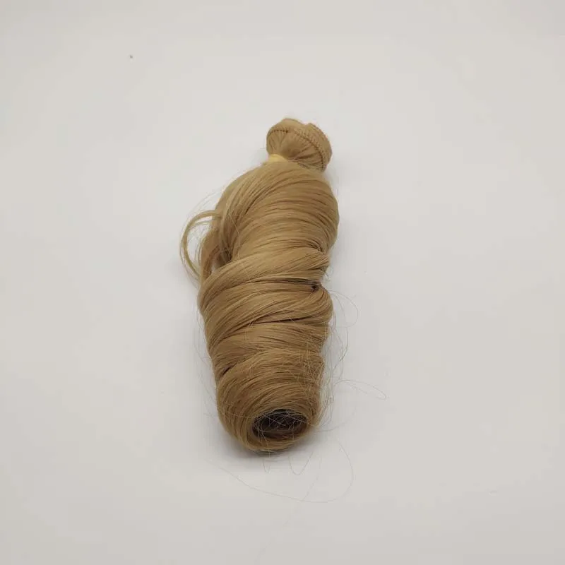 Color as pic 1 шт. DIY кудри куклы волосы парик для волос BJD кудрявая кукла волос 15 см - Цвет: Color as pic