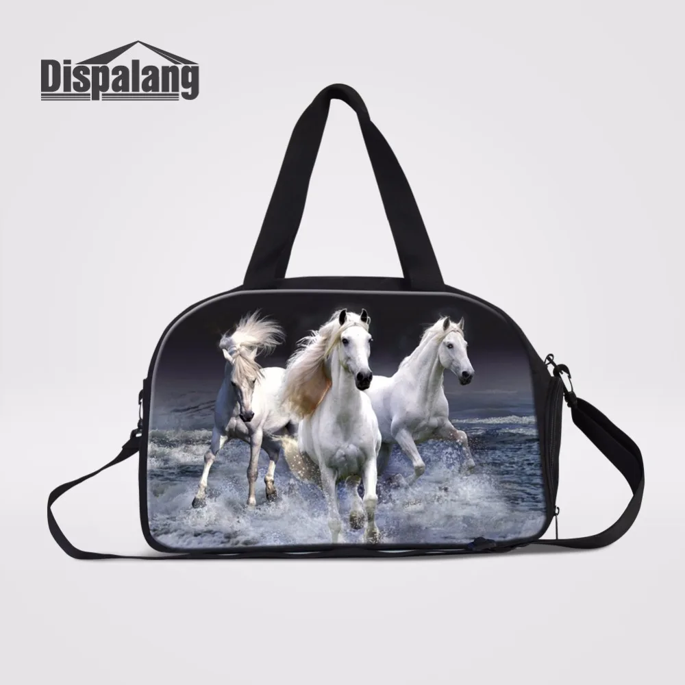 Dispalang мужские дорожные сумки через плечо белая лошадка с принтом на выходные
