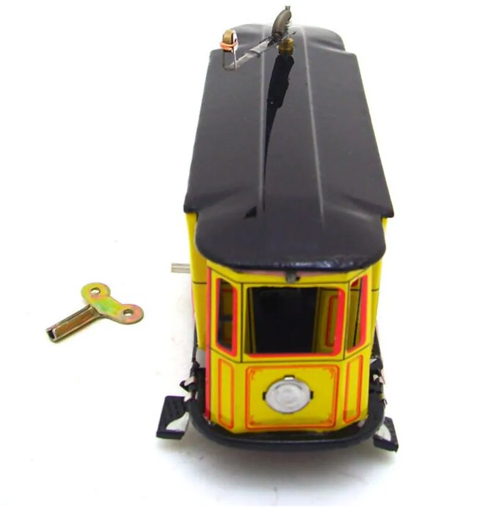 Винтажные заводные ветряные полюсные трамвайные игрушки для фотосъемки детей