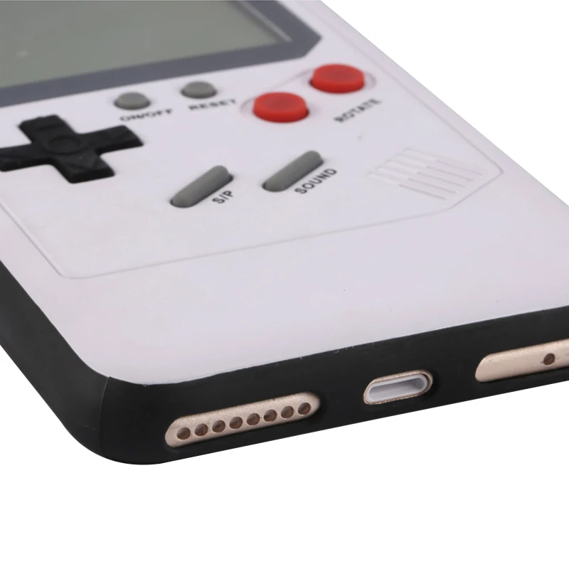 Чехол для телефона Ninetendo Retro Game Boy Tetris iPhone 6 6s 7 8 Plus X противоударный мобильный