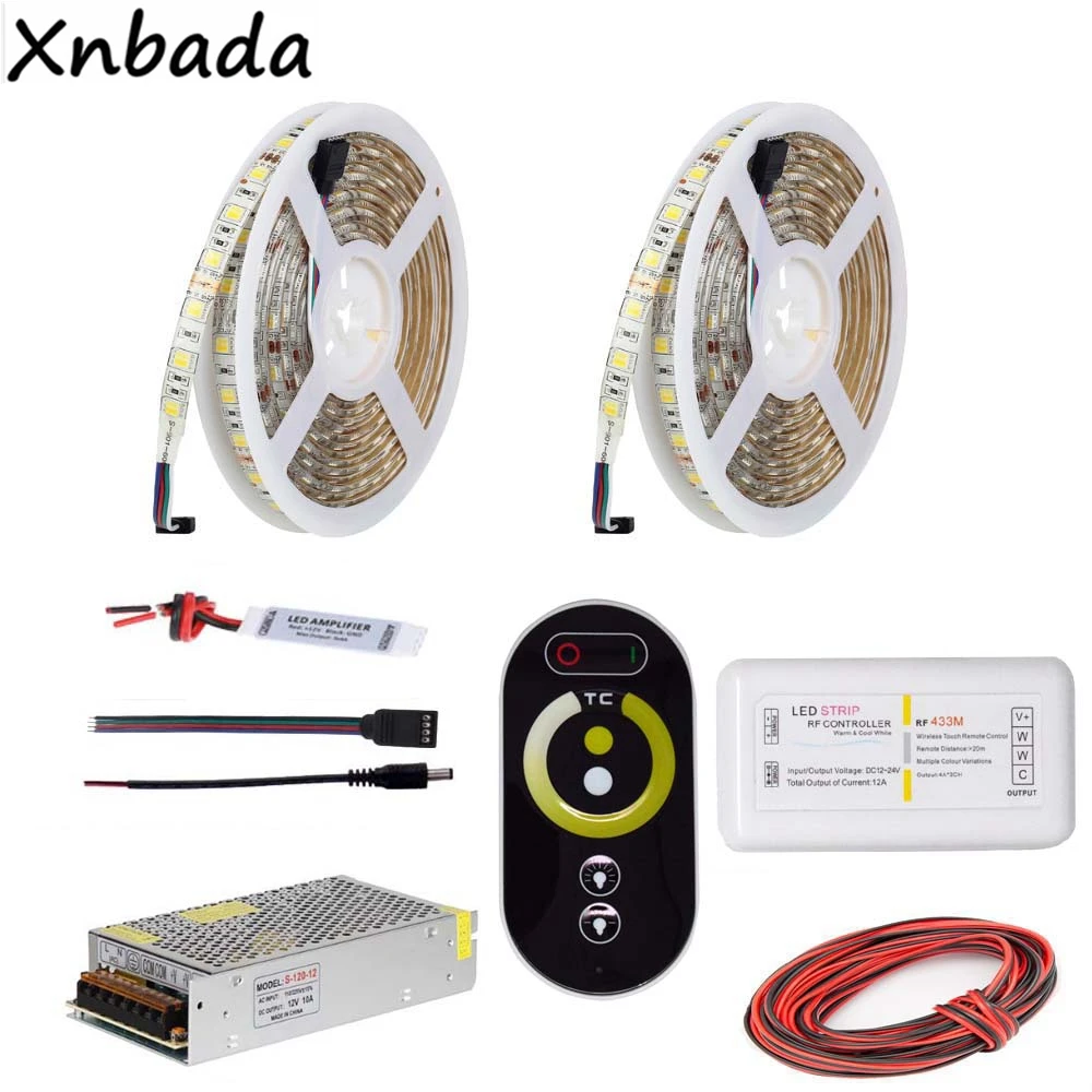 5 ~ 20 м SMD5050 Светодиодная лента цветовая температура гибкий усилитель света CT RF Led
