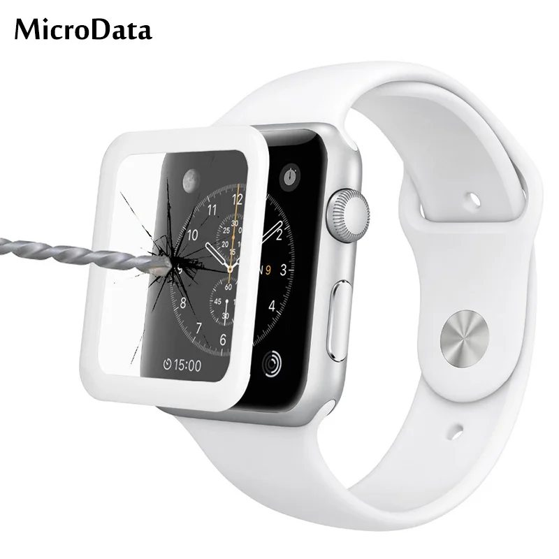 Микроданные для Apple Watch 42 мм 3D полное покрытие закаленное стекло Защита экрана