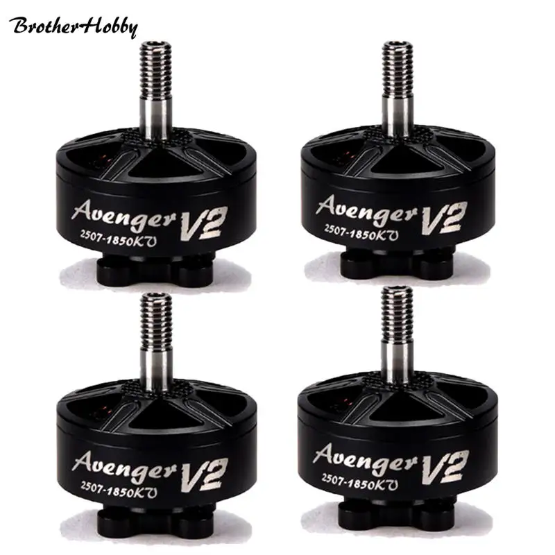 1 шт./4 шт. Brotherhobby 2507 V2 1750/2450KV 4-6S бесщеточный двигатель для RC запчасть для мультикоптера аксессуары
