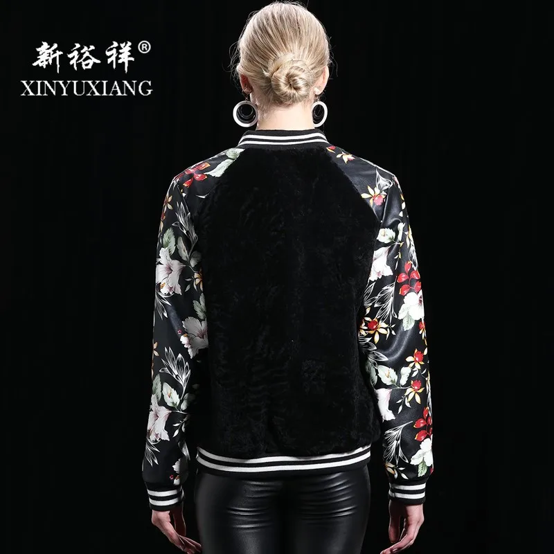 XINYUXIANG новинка 2017 натуральная овчина дубленка пальто для женщин зима кожа