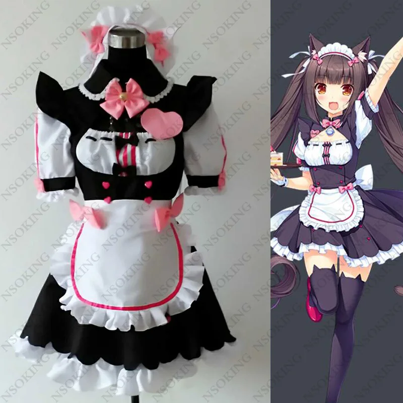 Некопара Косплей шоколад ваниль горничная костюм|maid costume|cosplay maid costumemaid cosplay costume |