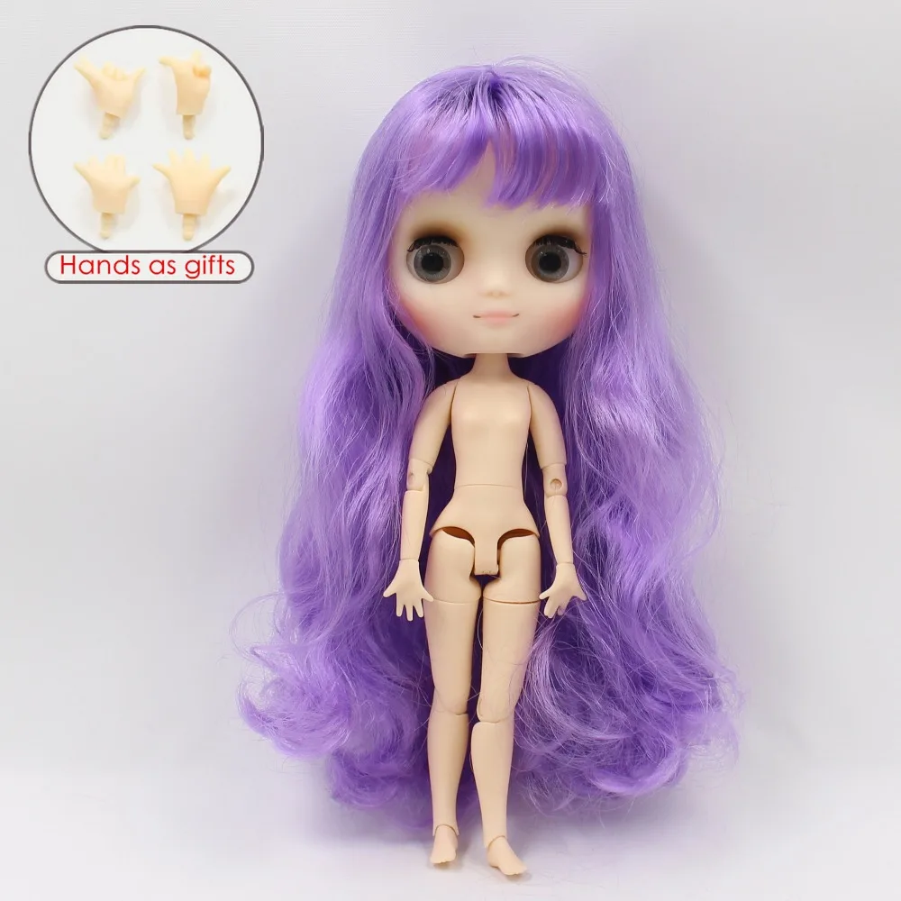 Фабричная кукла blyth middie 1/8 20 см матовое лицо тело пурпурные волосы Подарочная
