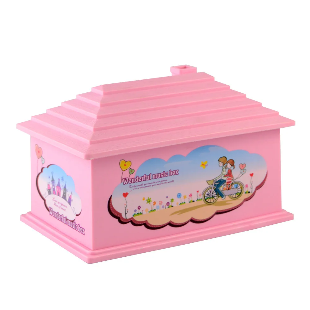 Музыкальная шкатулка с ручкой музыкальная для девочек танцующей балериной