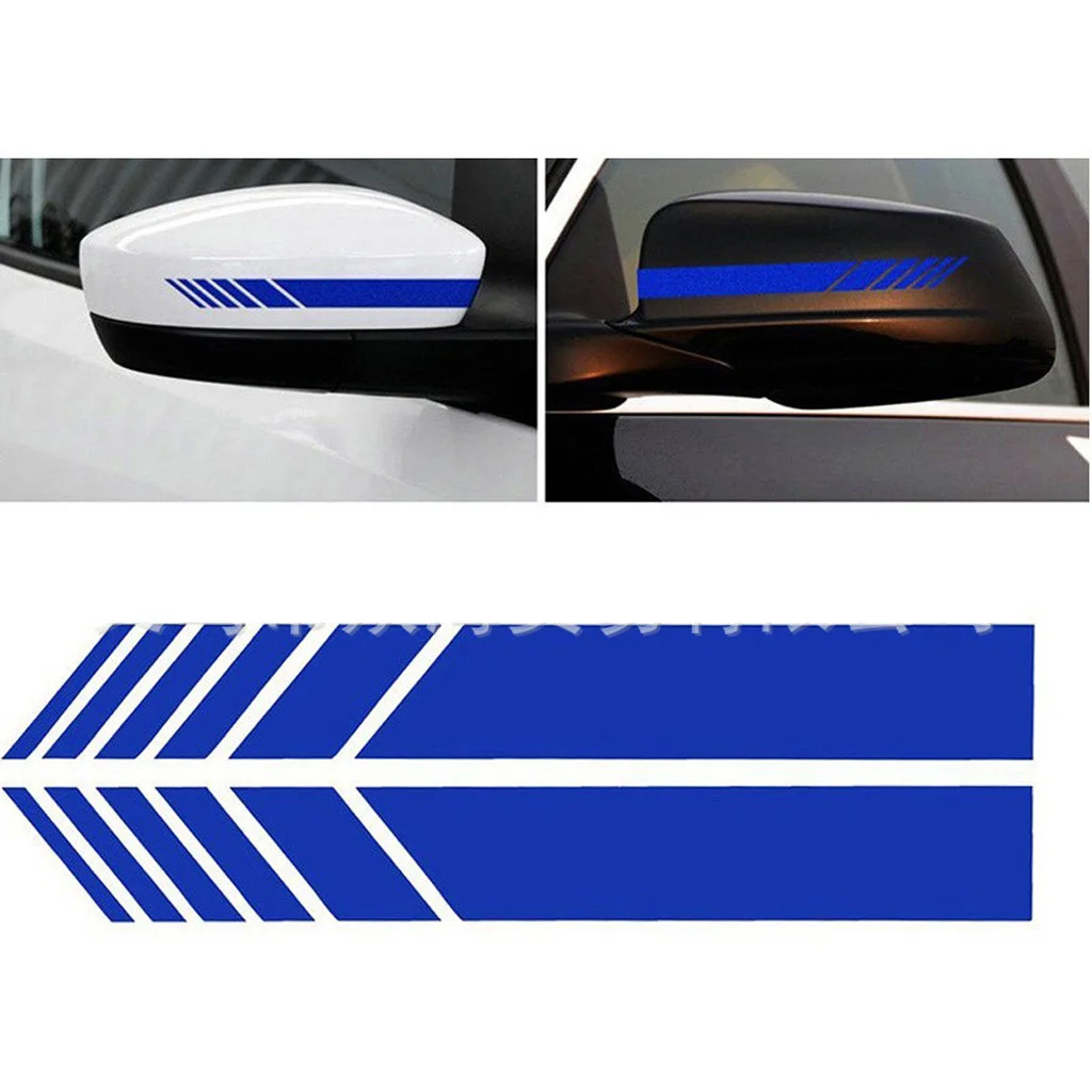 

1 Piece 2 Line Vinyl Car Rearview Mirror Stickers Waterproof Sticker Auto Truck Home Decor 153*20mm Best Selling