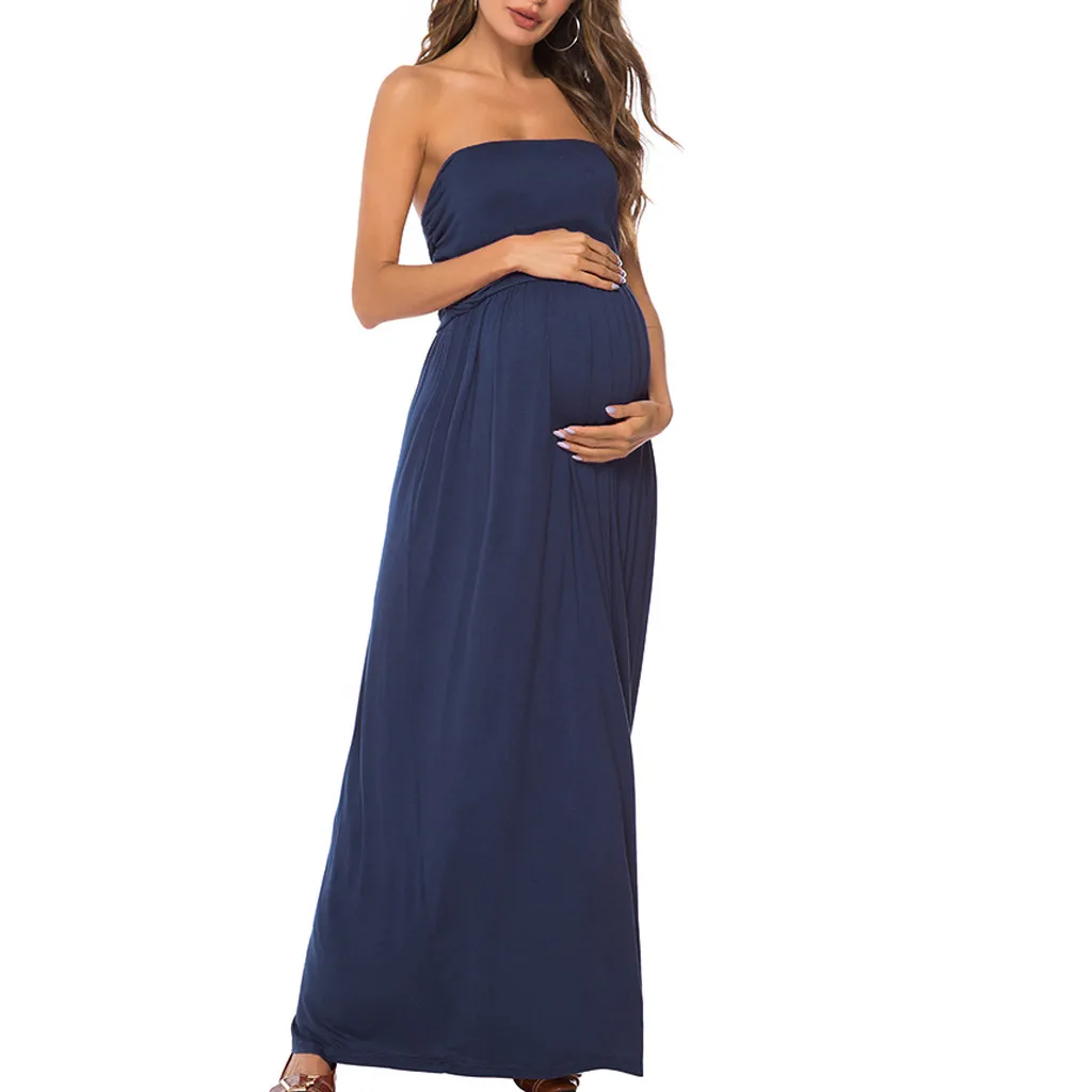 Женское длинное платье без рукавов SAGACE летнее сексуальное для беременных