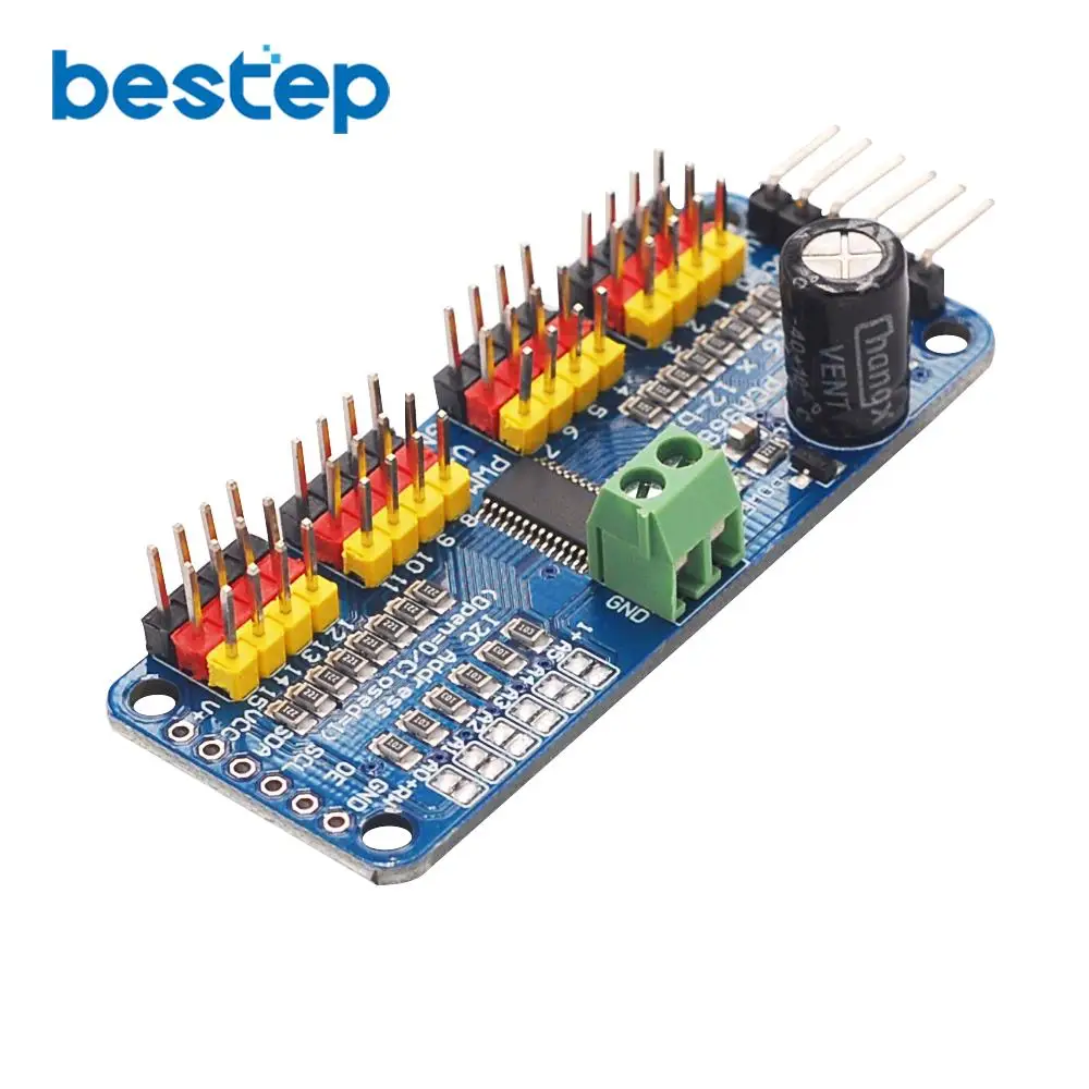 16 канальный 12 битный PWM/Servo Driver I2C интерфейс PCA9685 для arduino или Raspberry pi щит модуль servo