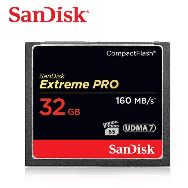 32GB 160M Двойной Флеш-накопитель SanDisk Extreme Pro CF карта 64 ГБ 32 ГБ оперативной памяти, 16 Гб встроенной памяти, 128 Гб карта памяти Compactflash до 160 МБ/с. читать Скорость для богатых 4K и записи видео в формате Full HD - Емкость: 32GB 160M