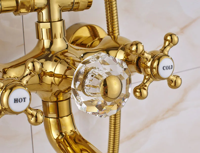 Смеситель для душа Senducs из латуни с двойной ручкой|Душевая система| |