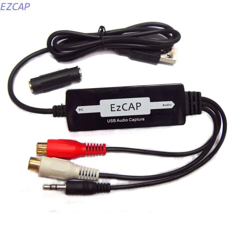 2017 новая аудиокарта-конвертер RCA3.5 стерео поддержка аналогового аудио в WMA формат