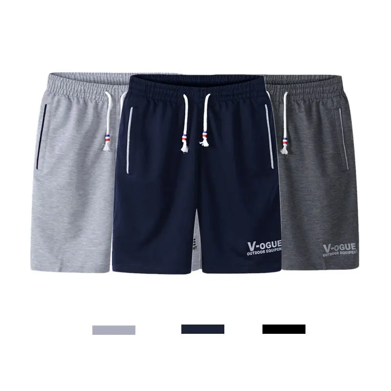 Navy DarkGray Gray 3 шт./лот летние пляжные шорты мужские модные брендовые мужские Шорты повседневные шорты на шнурке Мужские дышащие M-6XL брюки короткие - Цвет: Navy DarkGray Gray