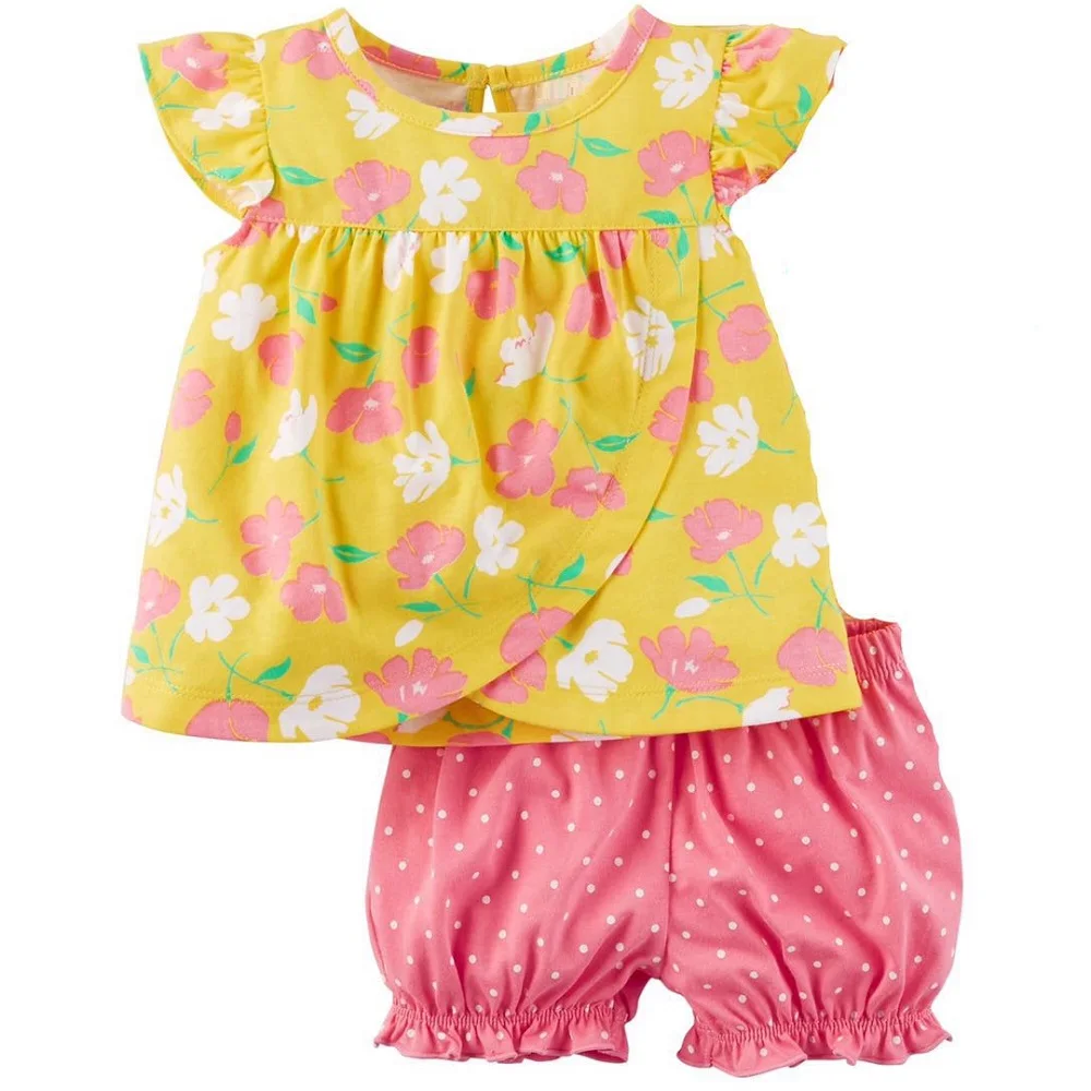 Комплект одежды для маленьких девочек с голубыми бабочками детские платья