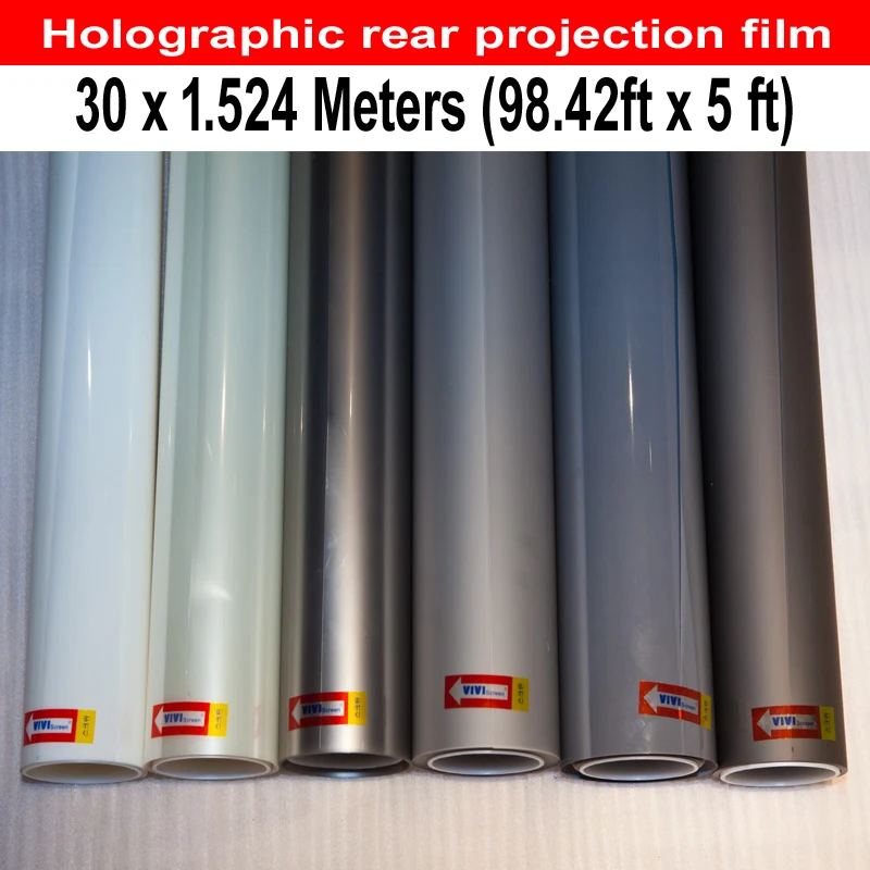 Самоклеющаяся пленка для задней проекции темно-серая торгового центра (1 524x30