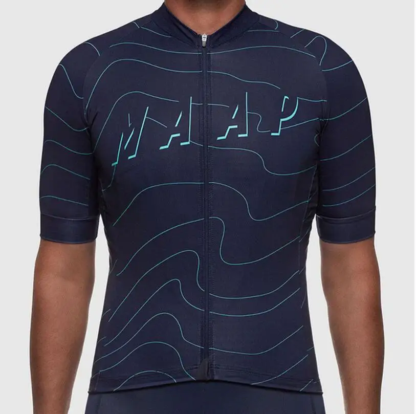 2019 Pro Team MAAP Летняя мужская футболка с коротким рукавом для велоспорта
