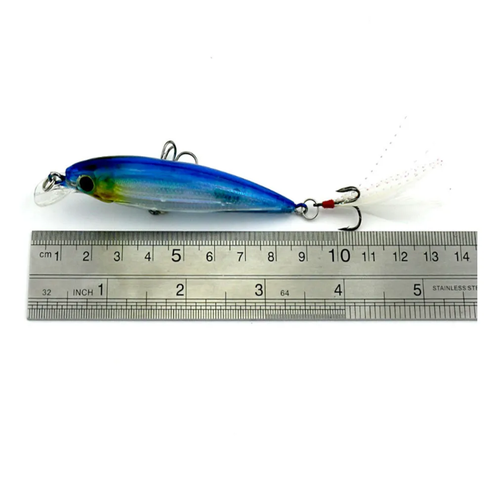 1 шт. 7 2 г 9 см Minnow приманки для рыбалки бионические рыбной ловли 3D глаза Лазерная