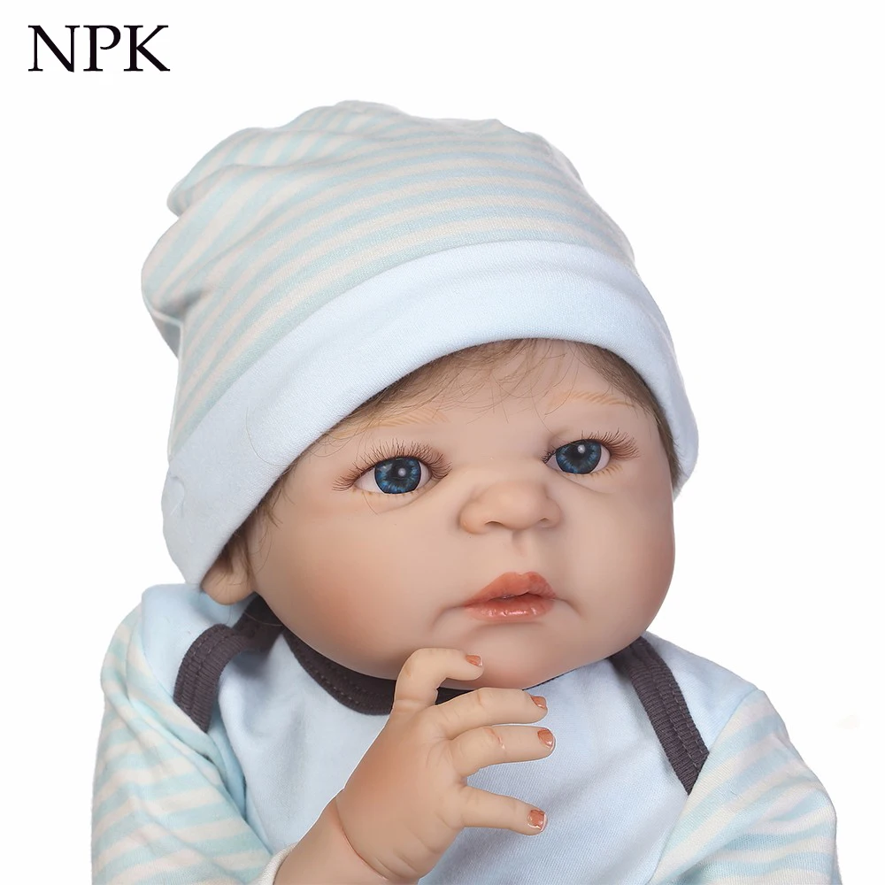 NPK 22 дюйма 55 см силиконовые реалистичные куклы реборн кукла для маленьких