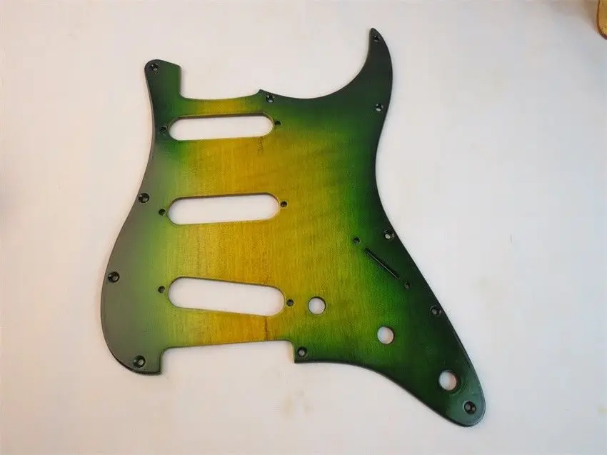 1 шт. ручная работа клен дерево Страт гитара SSS Pickguard #3200|Детали и аксессуары для