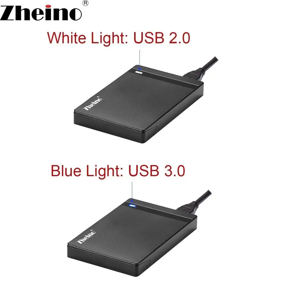 Zheino 2 5 дюйма USB 3 0 HDD/SSD Внешний Корпус чехол тип A-Micro B для 7 мм 9 Sata жесткого диска