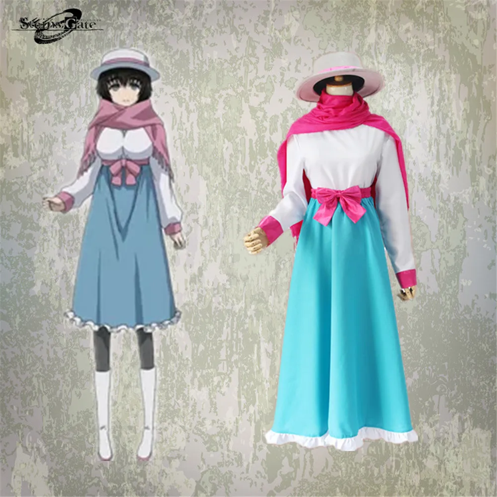 Аниме Steins Gate Косплей Костюм Шиина маюри научно-исследовательский институт LabMem