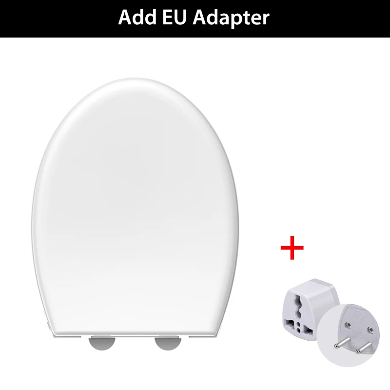 Add EU Adapter Xiaomi Youpin стиральная смарт-крышка для унитаза сиденье с подогревом теплая интеллектуальная крышка для унитаза Водонепроницаемая Очищающая Туалет - Цвет: Add EU Adapter