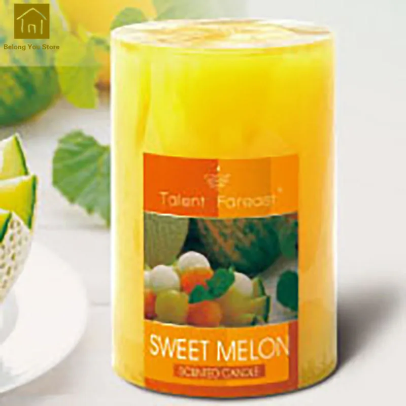 5x10cm Melon Декоративные свечи для ароматерапии, аксессуары для свадеб, ароматические свечи для украшения дома JKK139 - Цвет: 5x10cm Melon