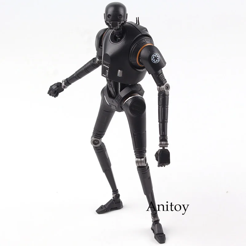 СВЧ Звездные войны фигурка игрушки K-2SO ПВХ Фигурки Коллекционная модель Черная Серия