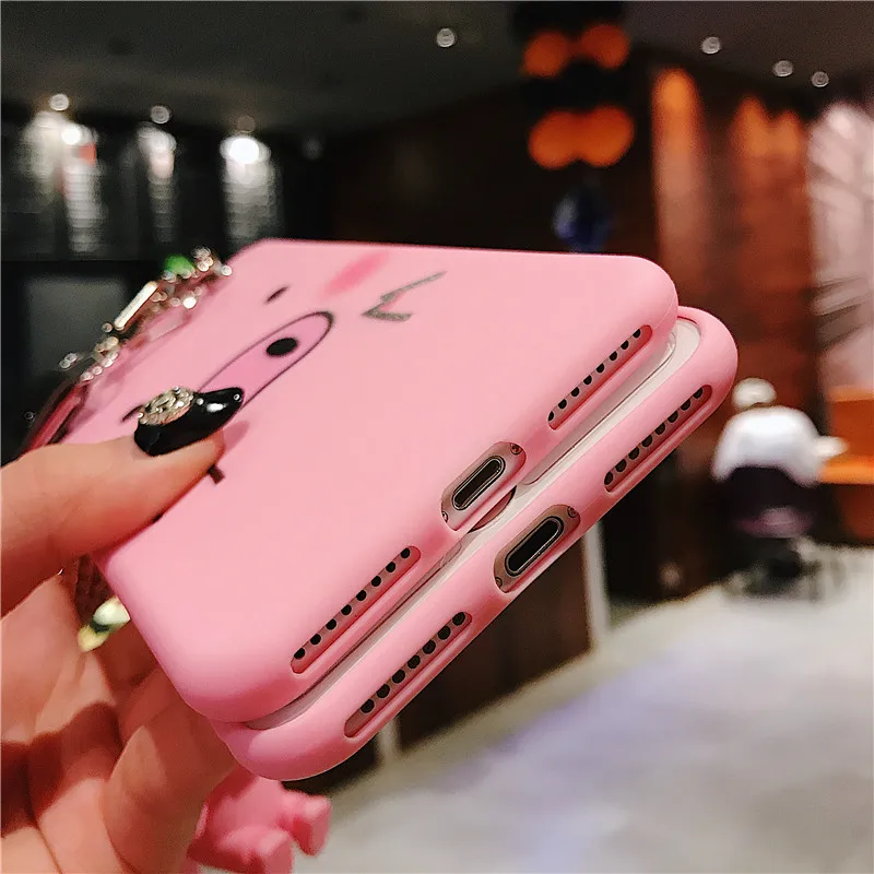 Забавный чехол для телефона с рисунком поросенка iphone X XS MAX XR 7 6s 8 plus милый