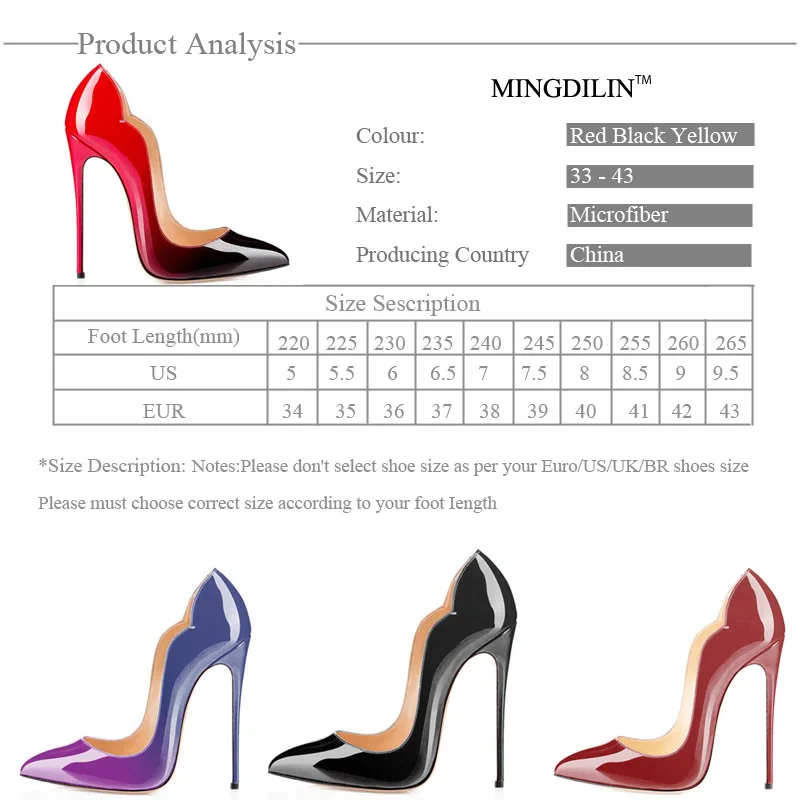 MINGDILIN Women's Shoes Heels Sandals Sexy Peep Toe Plus Size 33 Woman High Red Wedding Party Pumps Stiletto 2018 | Обувь