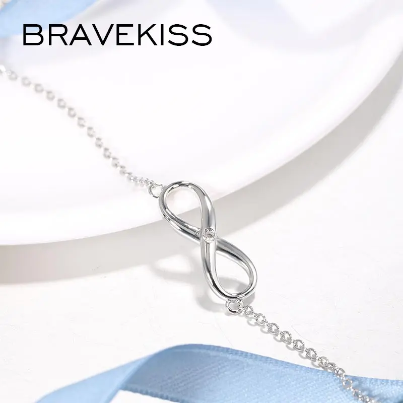 BRAVEKISS модные ожерелья чокеры из розового золота ожерелье с бесконечностью