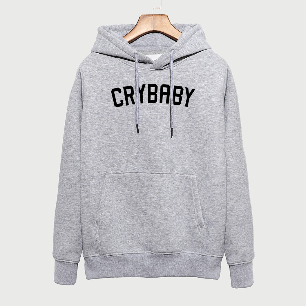Детский Забавный Свитшот CRY для женщин 2018 осенне зимняя флисовая толстовка с