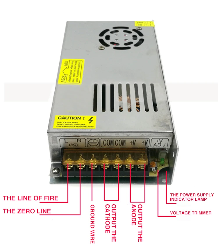 Устойчивый Промышленный источник питания 220 В переключатель на 24V10A DC24V