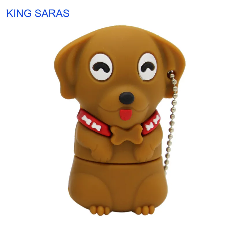 KING SARAS 64GB new model cartoon dog usb flash drive 2.0 4GB 8GB 16GB 32GB pendrive gift U disk | Компьютеры и офис