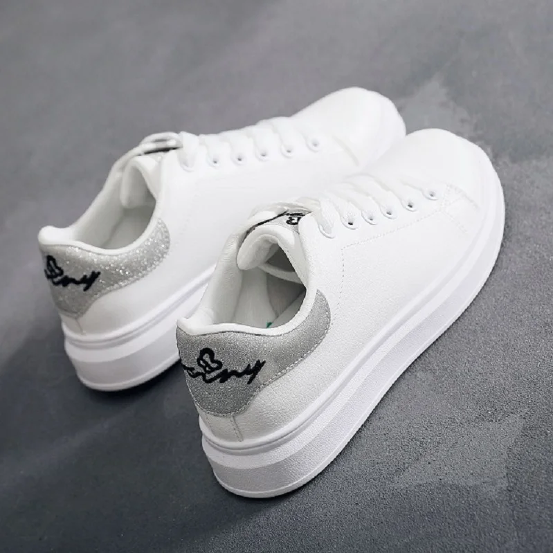Женские кроссовки спортивные туфли для студентов белые дышащие бега zapatos de mujer