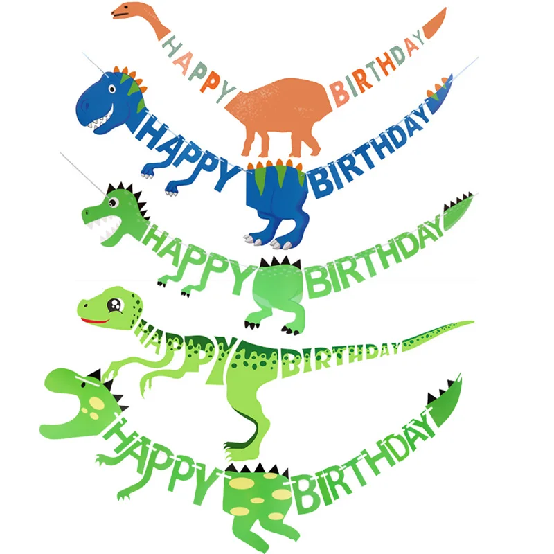 Roar Dinosaur Party Banner Decoration Will One Boy Birthday Paper Flower Kids Favors Cute Dino Balloons DIY Supply | Дом и сад