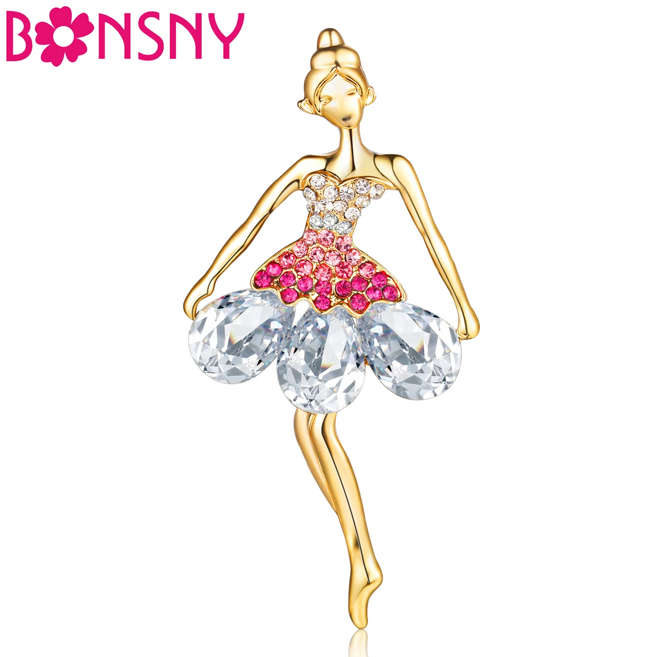 Женская брошка Bonsny со стразами для балета и танцев|girls brooches|brooches for womenbrooch fashion |